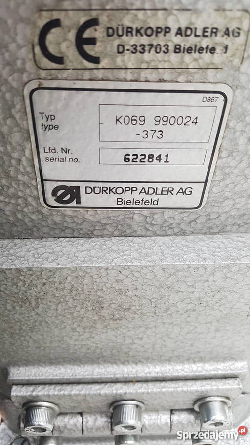 Durkopp Adler KL 069 ramienna lamowacz do szycia Parysów
