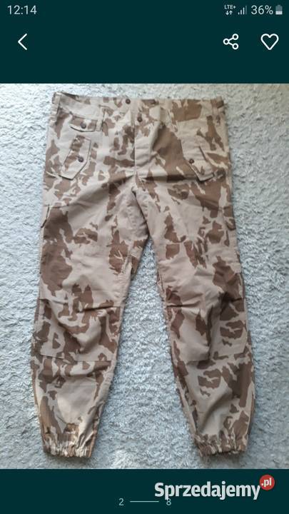 Spodnie wojskowe kamuflaż leśny pustynny bojówki Chotyłów