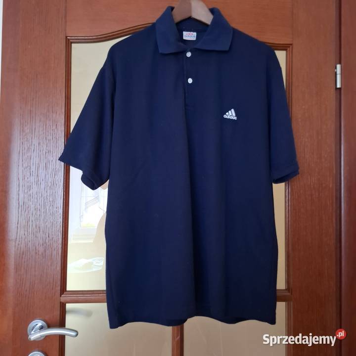 Bluzka połówka Adidas męska granatowa XL