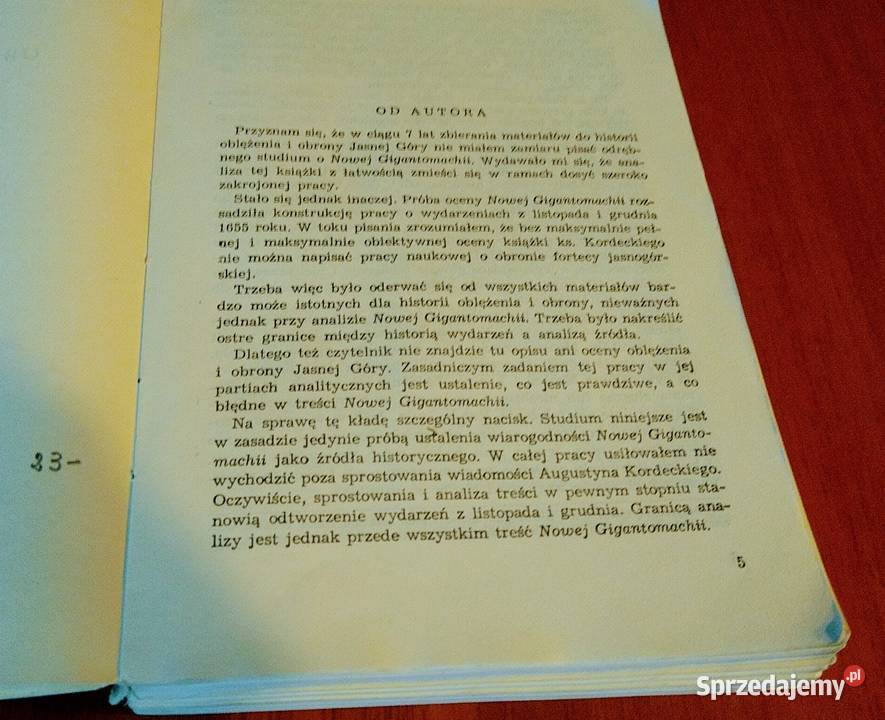 Pierwszy opis obrony Jasnej Góry w 1655 r Adam Książki naukowe i popularnonaukowe pomorskie Gdańsk