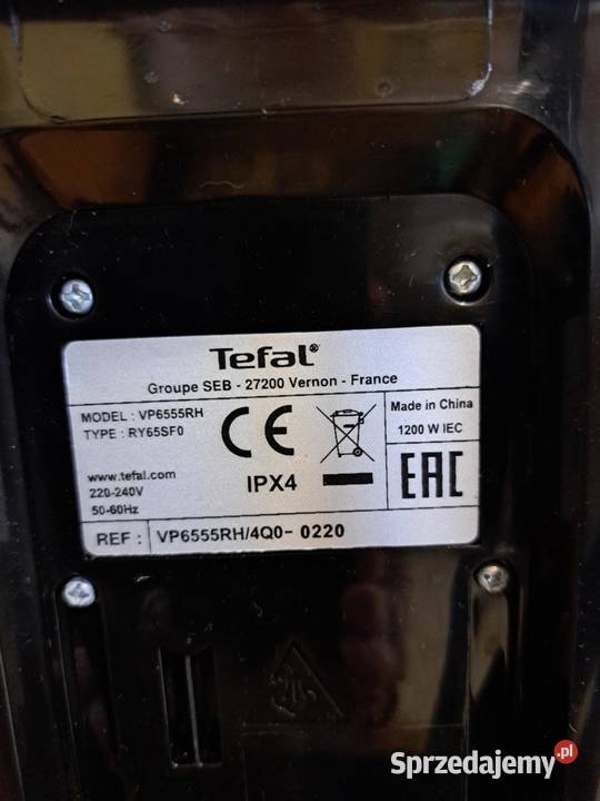 Mop parowy Tefal VP6555 RH 1200W kujawsko-pomorskie Złotniki Kujawskie
