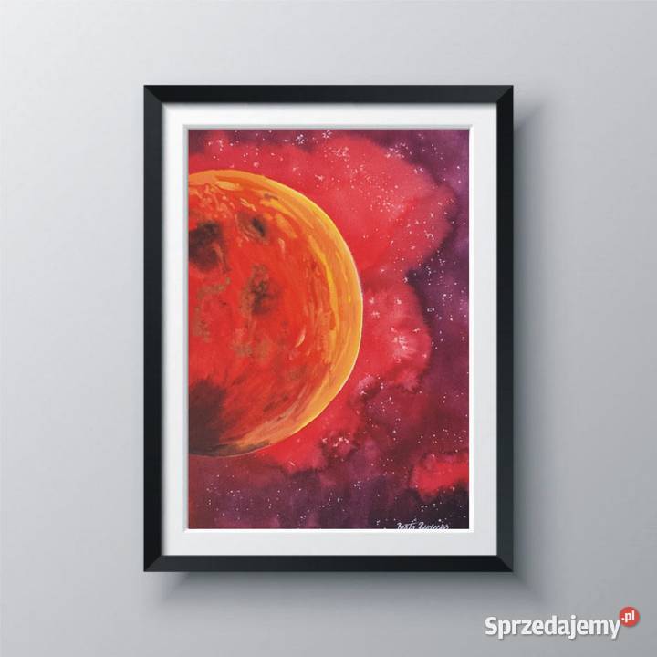 Akwarela Akwarelka Obraz pt Tam gdzie płonie Malarstwo Łódź