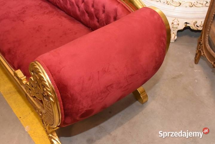 Czerwona Pałacowa Sofa Kanapa Leżanka Szezlong małopolskie Kraków