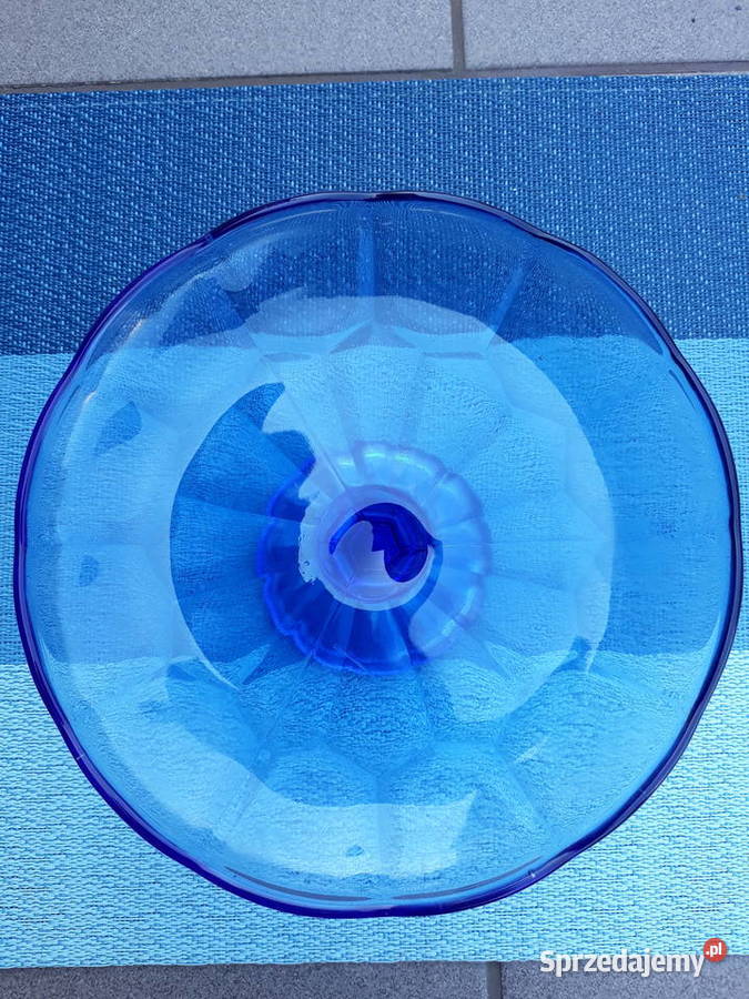 Patera szkło kolorowe Prl Aleksandrów Łódzki