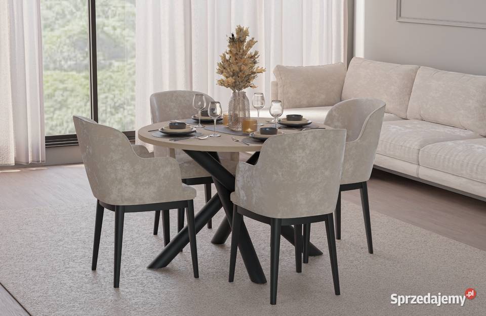 Nowoczesny okrągły stół OSLO 110 Warszawa