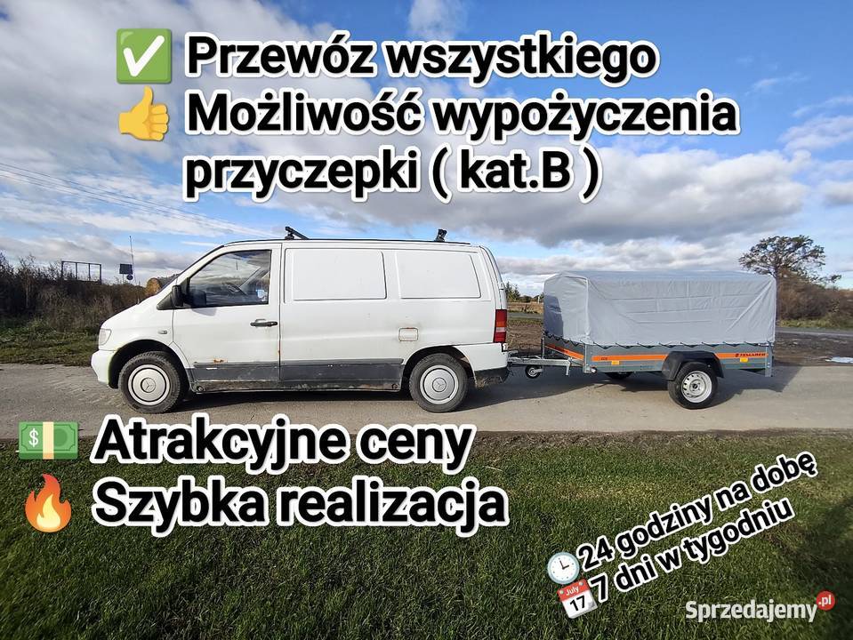 Transport towarów przeprowadzki gruz złom Grobniki