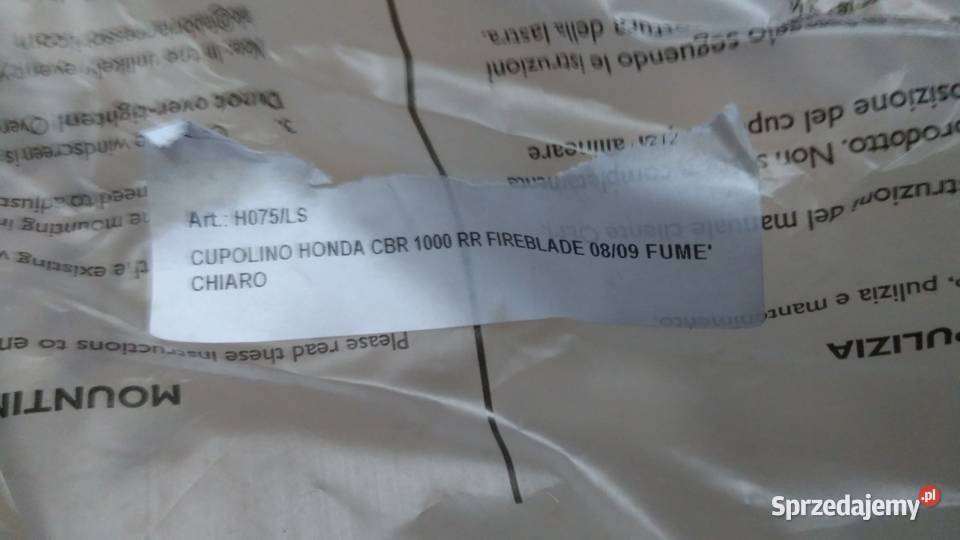 SZYBA OWIEWKA HONDA CBR 1000 RR FIREBLADE FABBRI Szyby i owiewki podlaskie