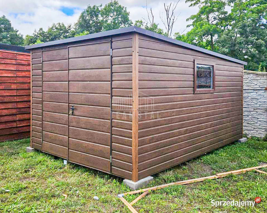 Garaż Blaszany 4x5 Brama dwuskrzydłowa Okno Sprzedaż Bełchatów