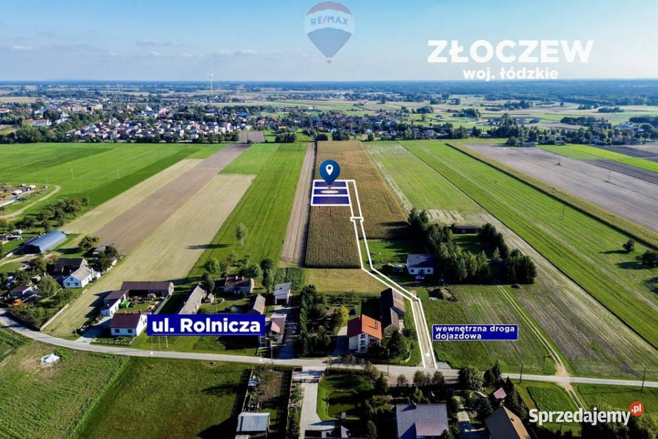 Kompleks trzech działek budowlanych 0m Złoczew