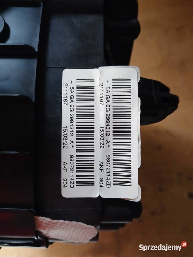 Poduszki Powietrzne AIRBAG PEUGEOT 208 Rok produkcji 2023 sprzedam