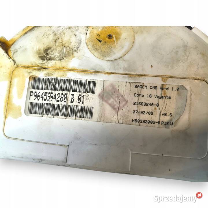 LICZNIK ZEGARY P9645994280 Citroen C3 I C2 11 14 sprzedam