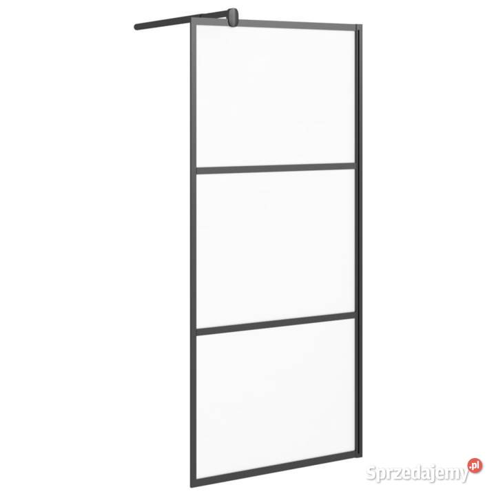 vidaXL Ścianka prysznicowa 90x195 szkło mrożone Drzwi i ścianki prysznicowe Warszawa