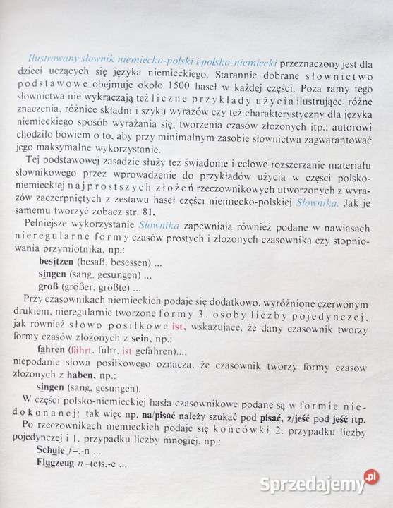 Słownik polskoniemiecki dzieci Rok wydania 1990