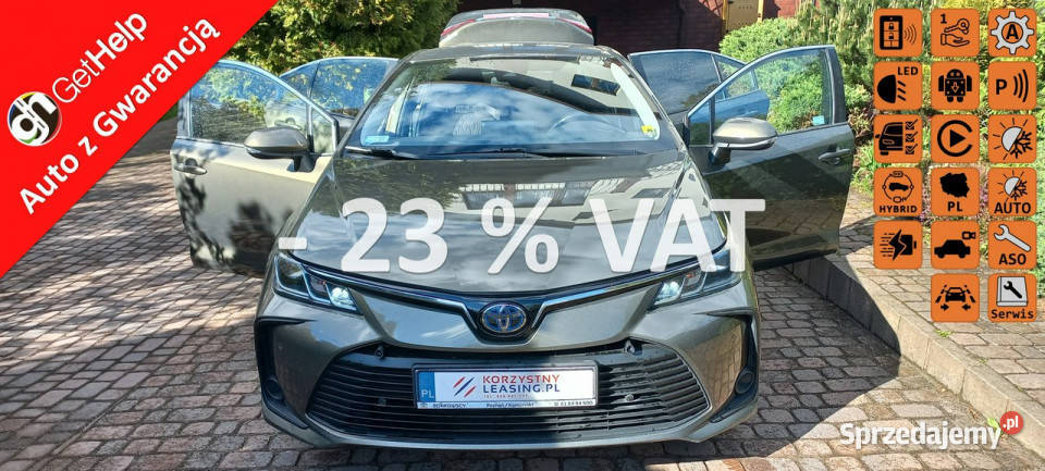 Toyota Corolla 495 netto ECVT 18 Hybryda Kamera tempomat Gdańsk sprzedam