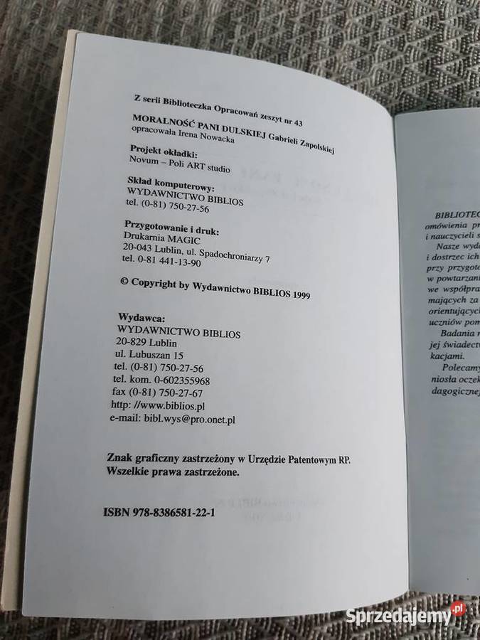 Moralność Pani Dulskiej opracowanie Wrocław