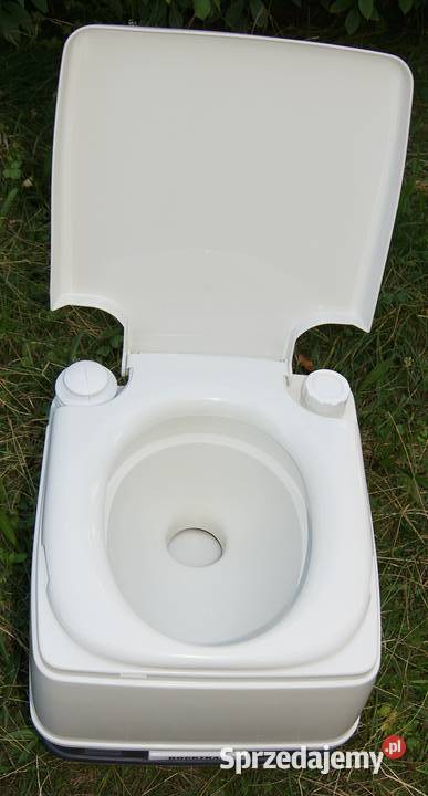 Mała toaleta turystyczna przenośne WC płyny stan Architektura ogrodowa