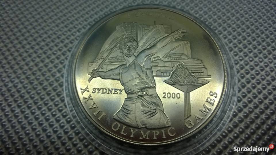 MONETA Liberia 5 dolarów 2000 Numizmatyka Warszawa sprzedam