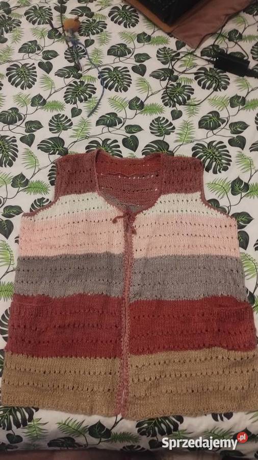 Kamizelka damska na drutach 48 Kolbuszowa