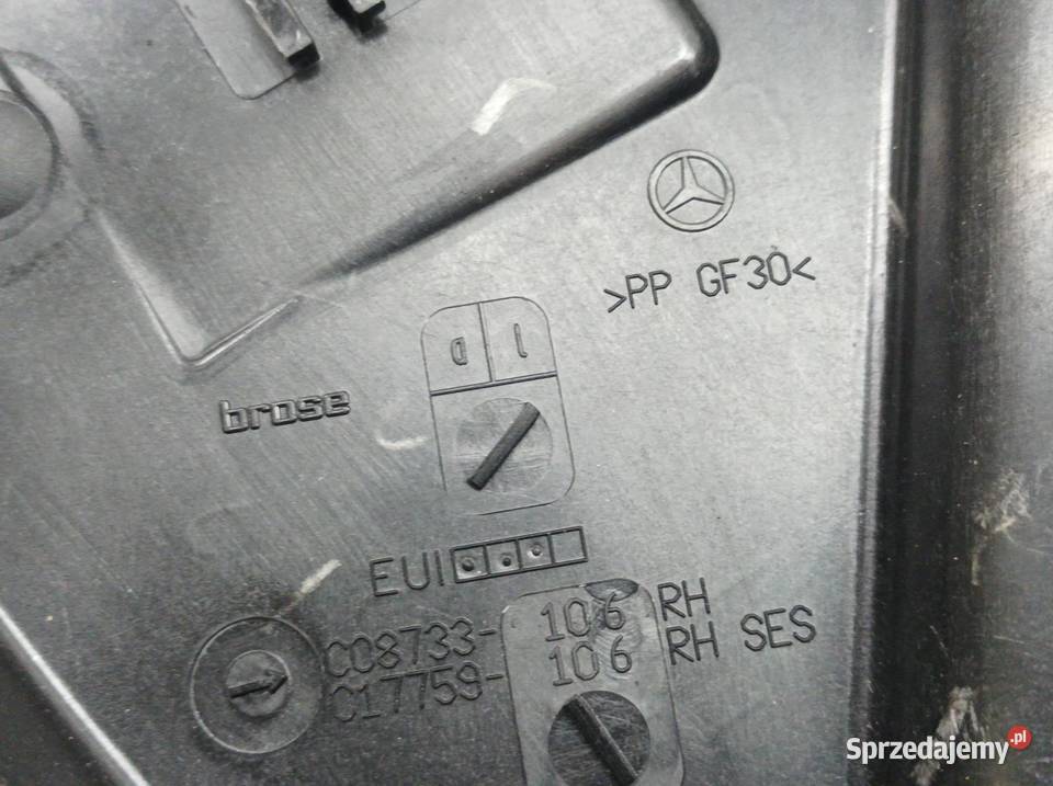 MECHANIZM SZYBY PRAWY PRZÓD MercedesBenz Cklasa