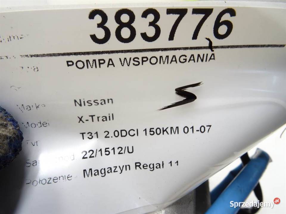 POMPA WSPOMAGANIA NISSAN XTRAIL T31 EA9CEC071 20 osobowe