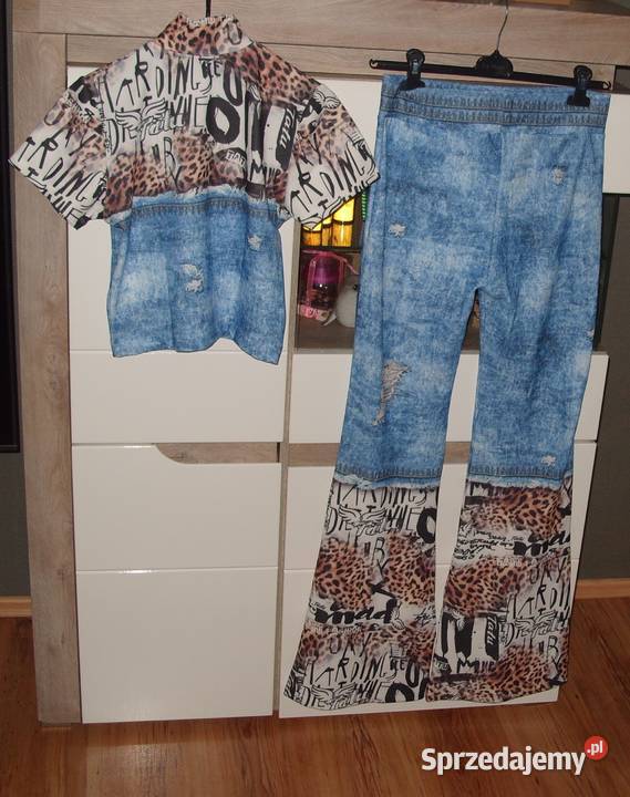 na wysokie panie komplet TATU ala jeans Blink wielkopolskie Rawicz sprzedam