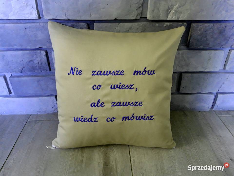 Poduszki z napisem personalizowane prezent