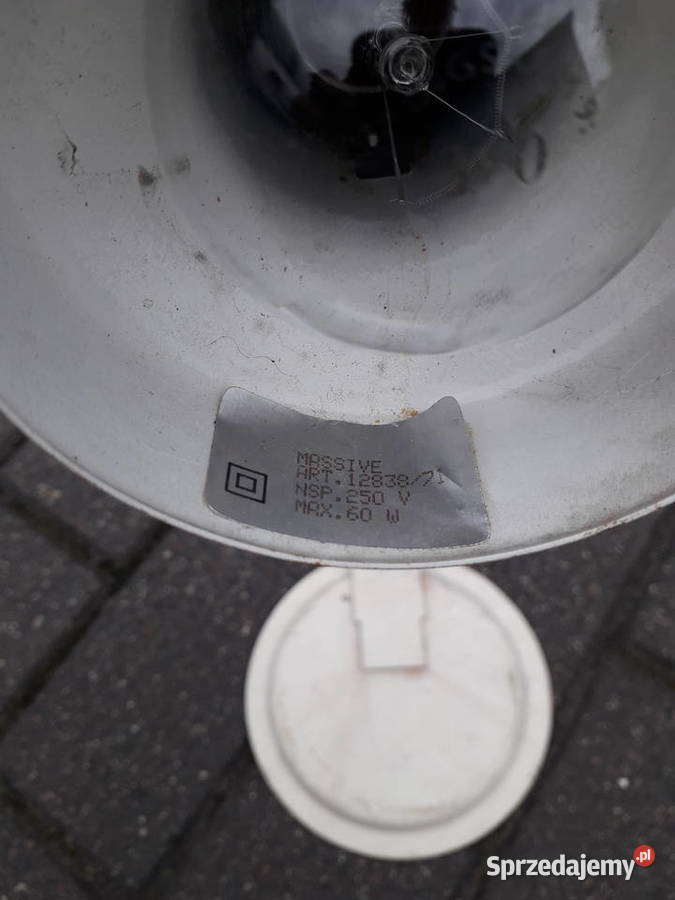 Lampa biurkowa Massive biała Warszawa
