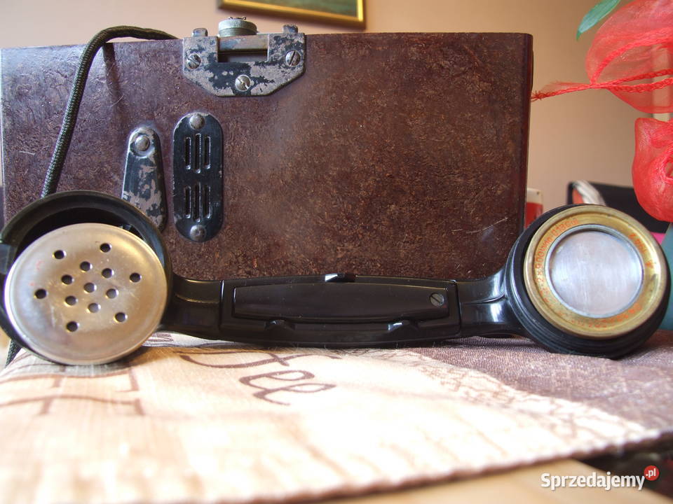 Niemiecki telefon polowy II wojna Zduńska Wola