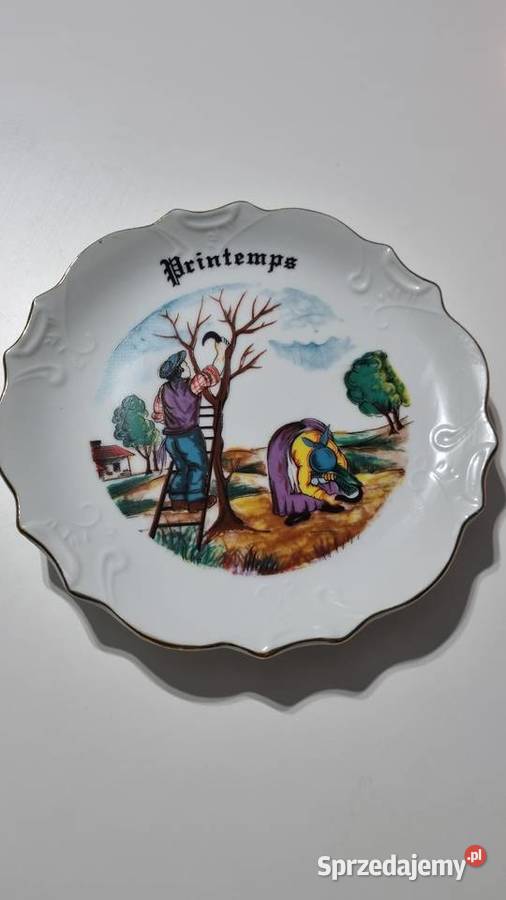 Talerz Dekoracyjny Ozdobny Wiosna Ceramika i szkło wielkopolskie sprzedam