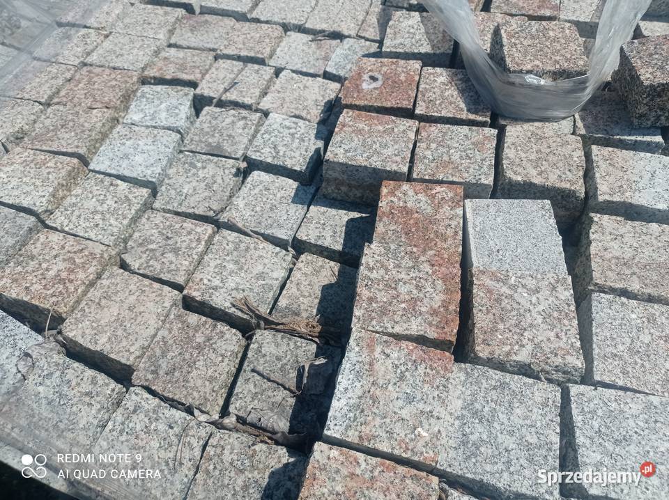 Kostka granitowa z płyt 10x10z8 Ruda dolnośląskie Strzegom sprzedam
