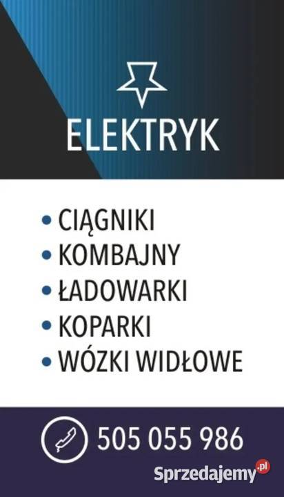 Odbudowa spalonej elektryki ciągniki maszyny mazowieckie Siedlce