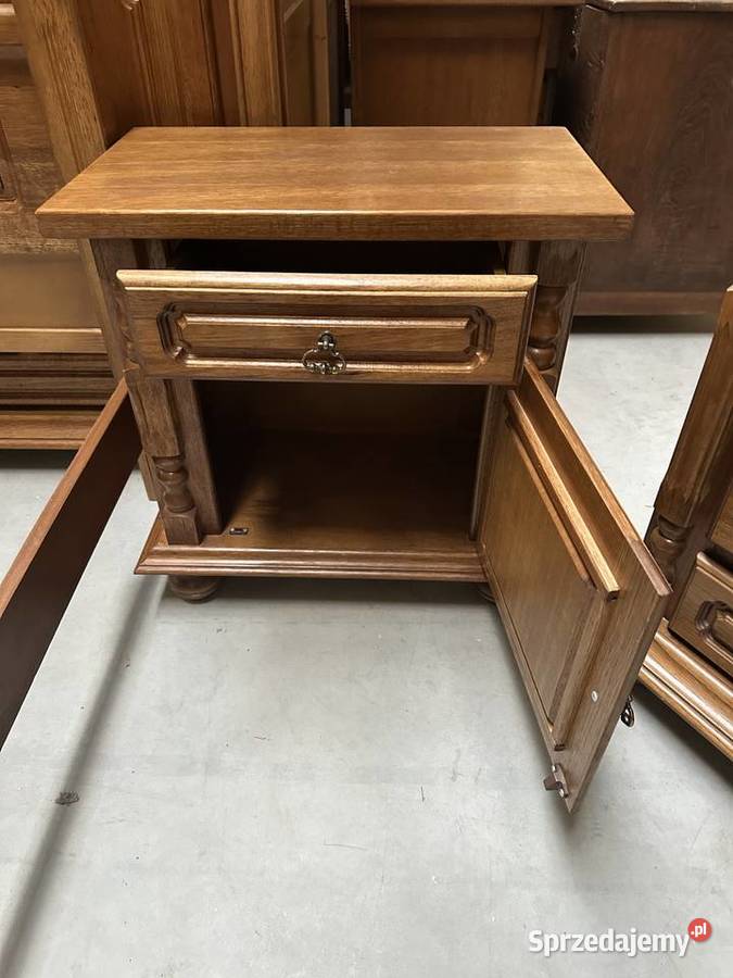 Dębowa sypialnia łóżko 180 szafki komoda szafa