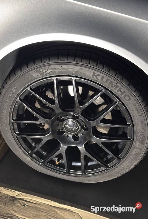 Felgi 18 WheelWorld Czarne Plus Opony Stryjno-Kolonia sprzedam