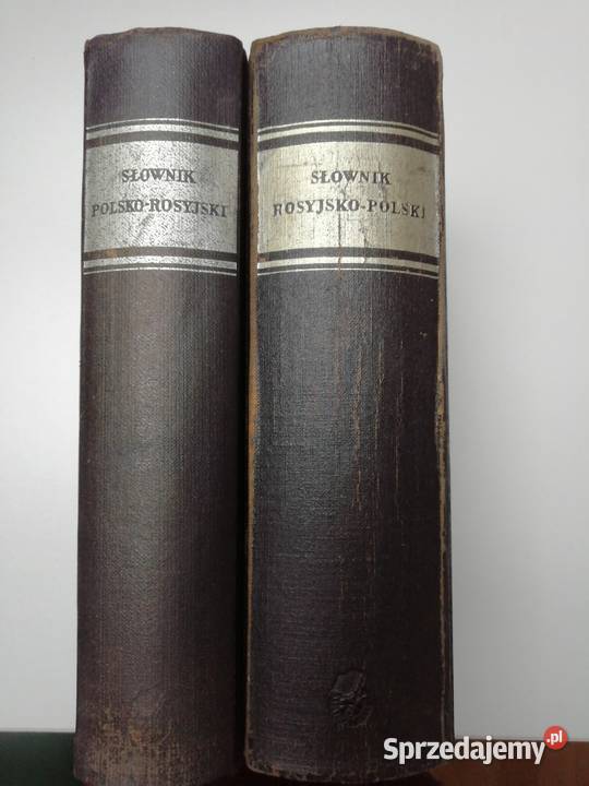 Słownik PolskoRosyjski i RosyjskoPolski Rok wydania 1952 Kraków