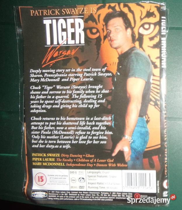 Patrick Swayze Tiger Warsaw DVD English Rzeszów sprzedam