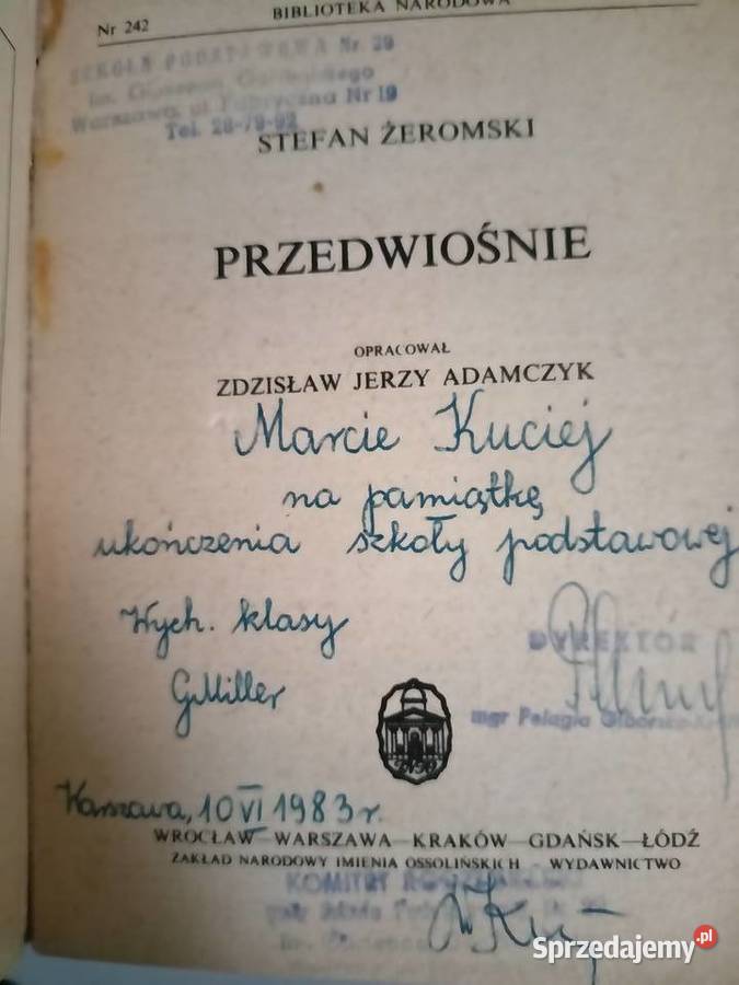 Żeromski lektury szkolne Przedwiośnie najtaniej Warszawa