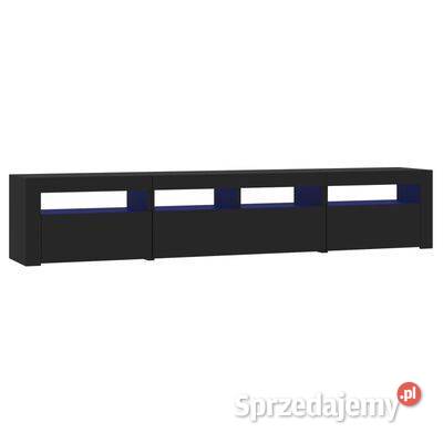vidaXL Szafka pod TV z oświetleniem LED czarna Warszawa