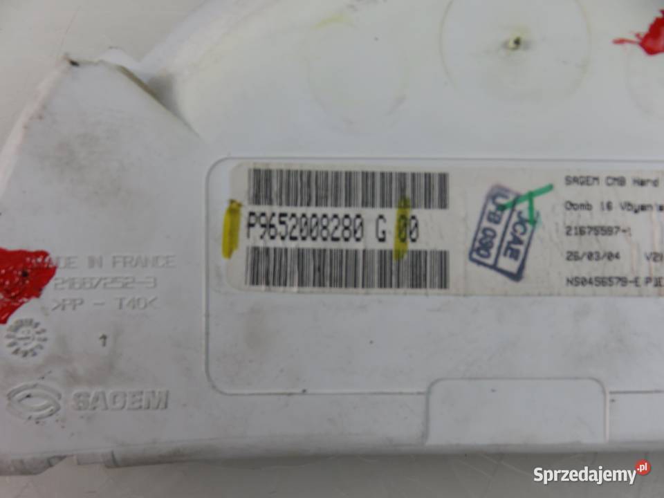 LICZNIK CITROEN C3 I 14 HDi P9652008280G