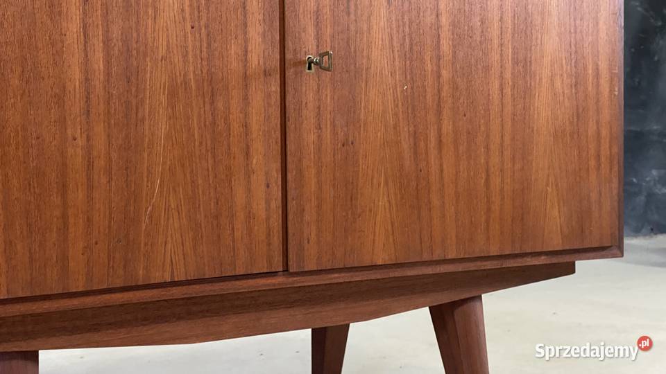 Szafka vintage PRL lata 60 teak styl Budno sprzedam