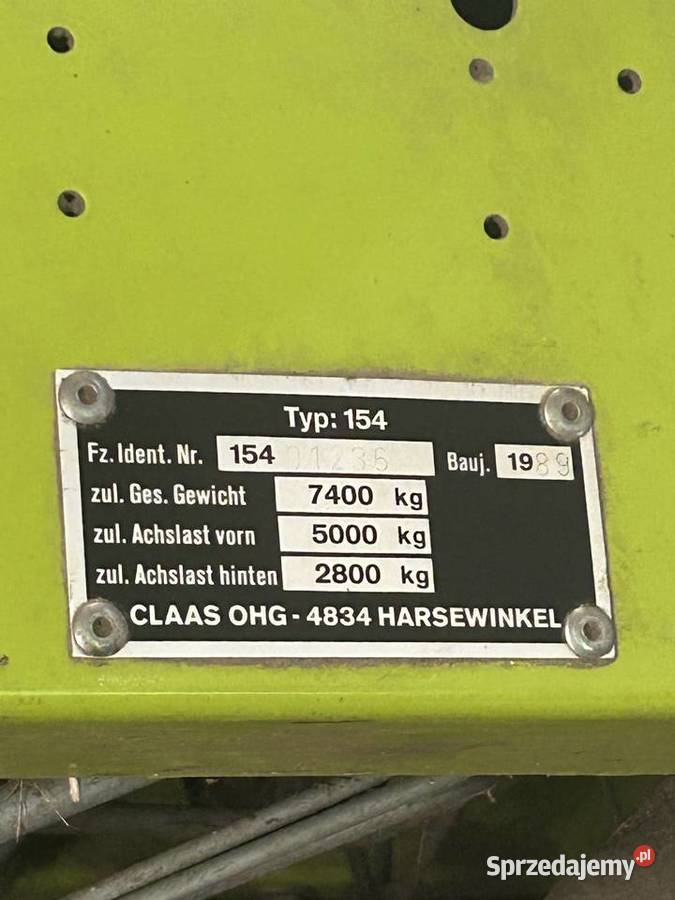 Claas Dominator 58s Maszyny rolnicze Uciekajka