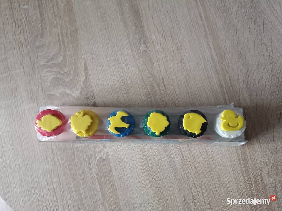 Farby do malowania palcami ze stempelkami 6 Kwidzyn sprzedam