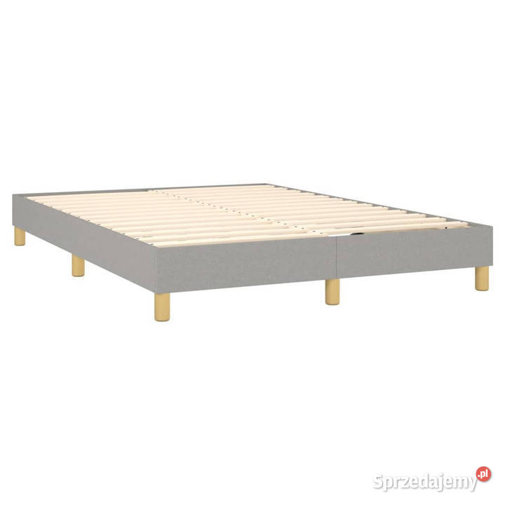 Łóżko kontynentalne z materacem jasnoszare 88cm mazowieckie sprzedam