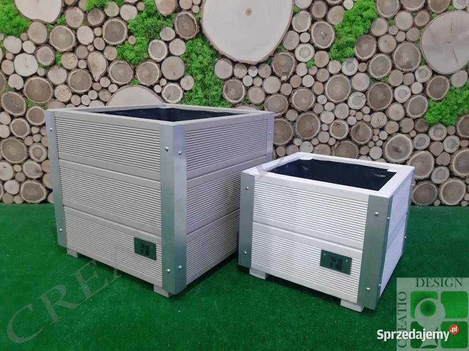 Donica drewniana 454541 nowoczesna doniczka Oborniki