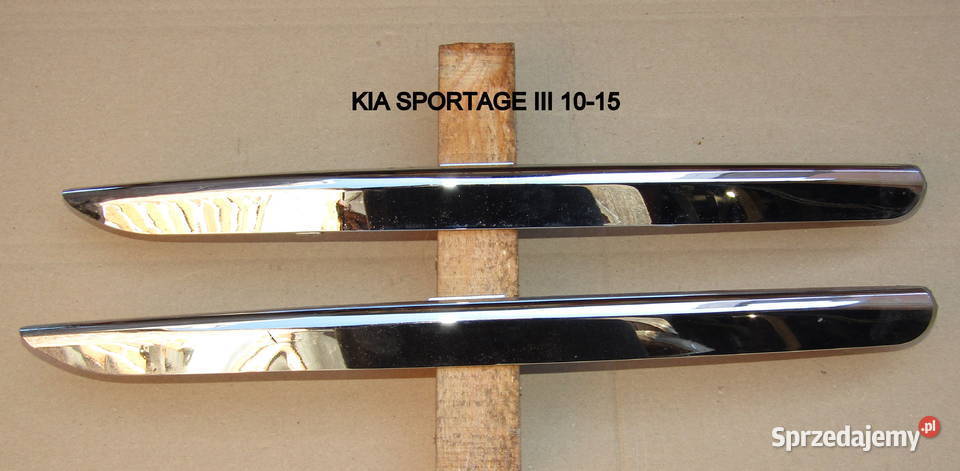 LISTWA ZDERZAKA PRZEDNIEGOCHROM KIA SPORTAGE III Listwy i nakładki Mysłaków