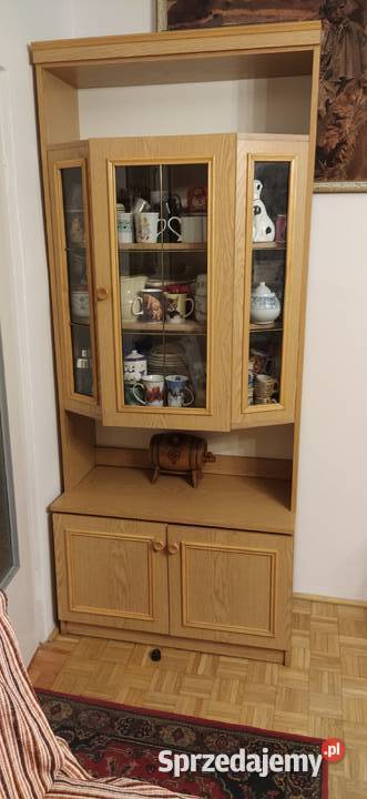 Komoda z witryną oszkloną lata 90te Warszawa