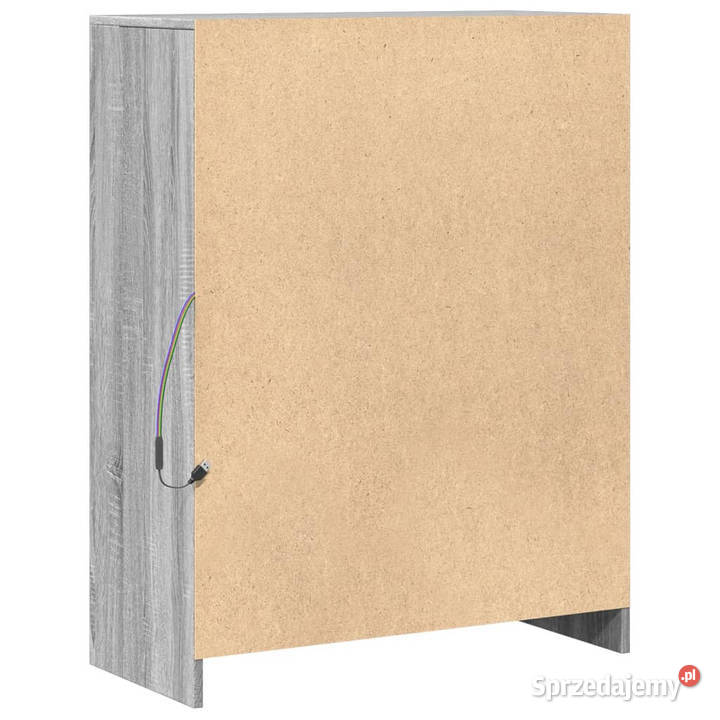 Szafka z LED szary dąb sonoma 77x34x100 WM852150 Pozostałe Warszawa