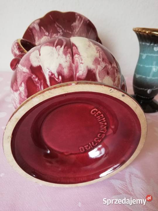 Piękny wazon Jasba keramik Porcelana i szkło
