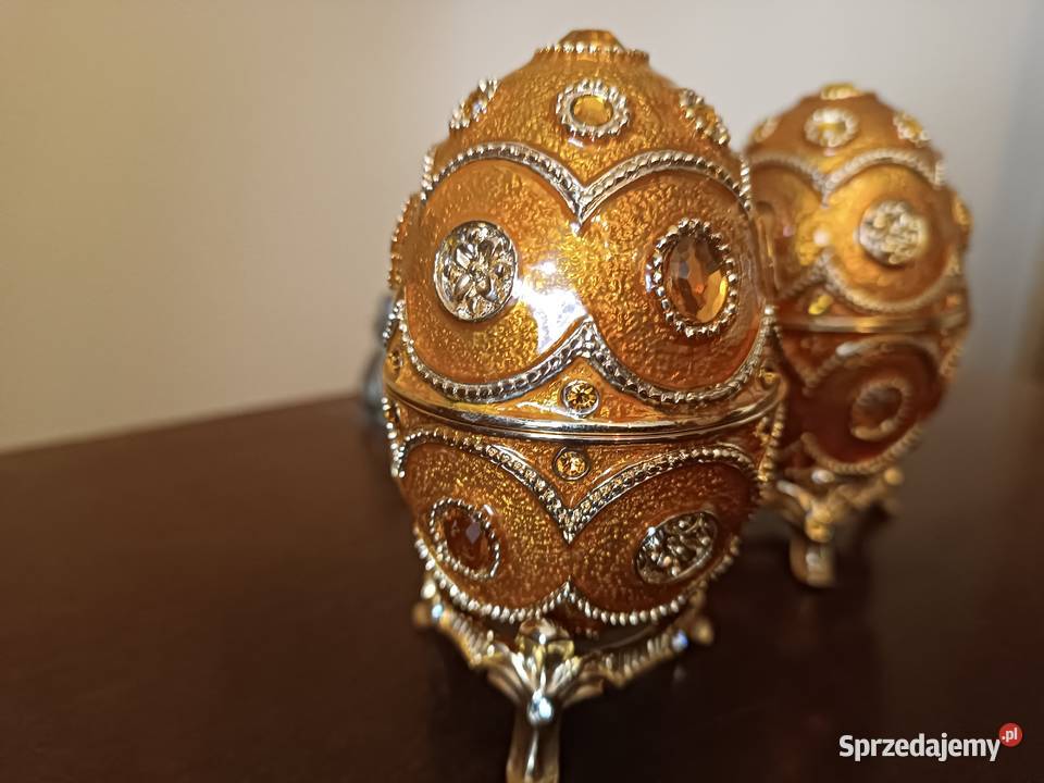 Jajko faberge puzdro szkatułka Budzyń