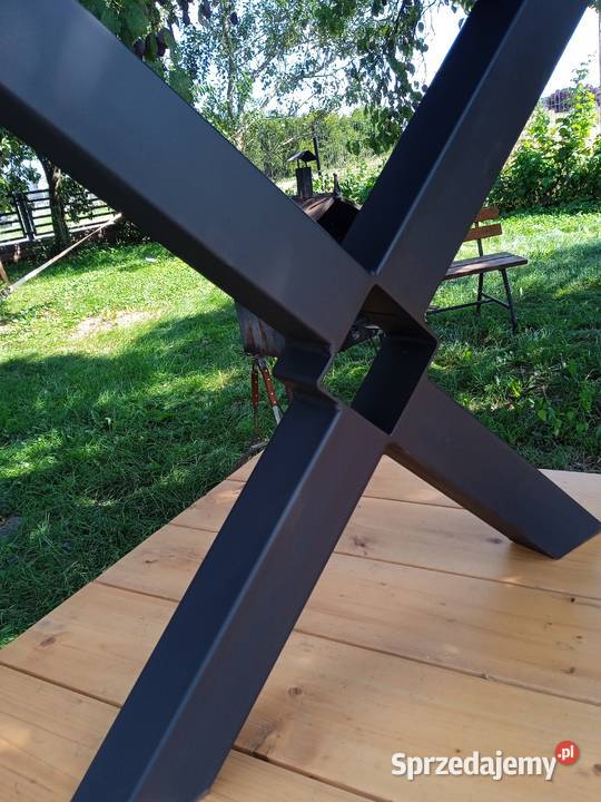 Nogi stołu loft industrial z belką Tuchomie