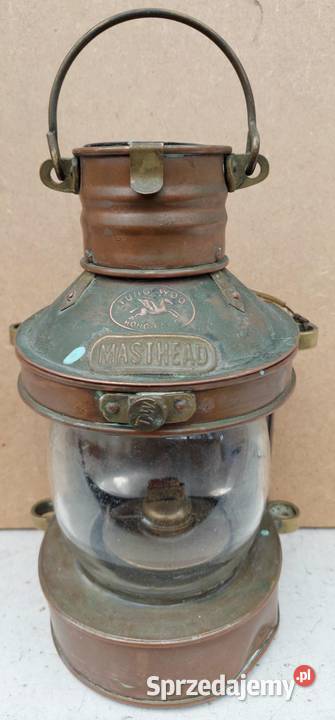 Piekna lampa morska z miedzi Antyki Warszawa